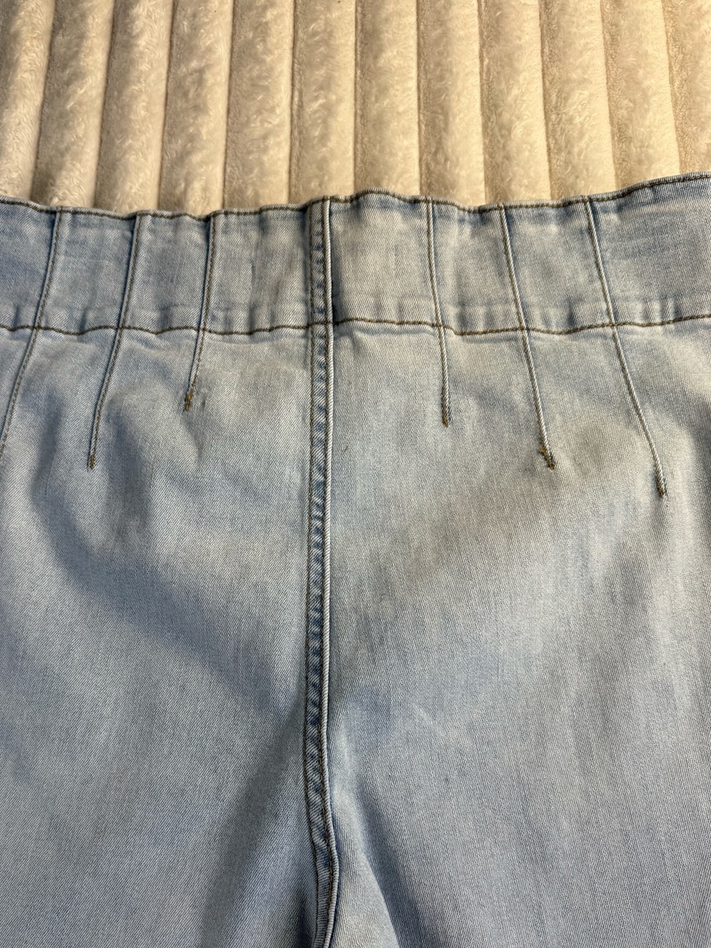 Altar'd State High Rise Flare Raw Hem Jeans Women Size 30 - Picture 6 of 9